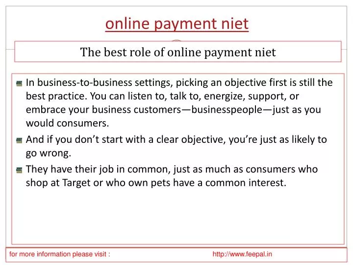 online payment niet n.