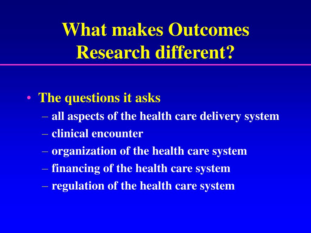 phd health outcomes research