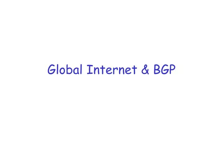 global internet bgp n.