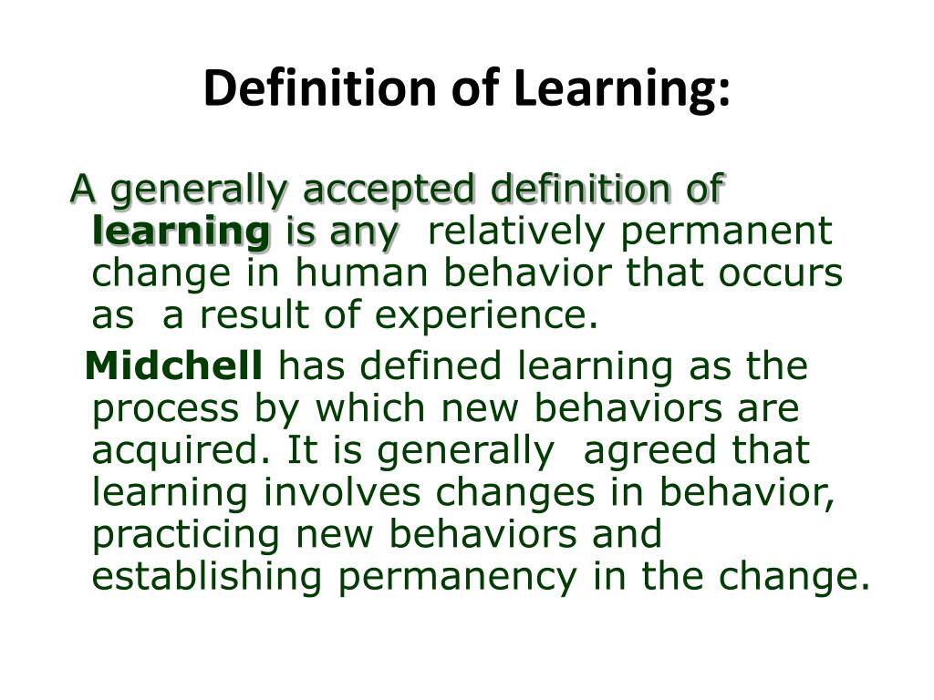 presentation in learning definition