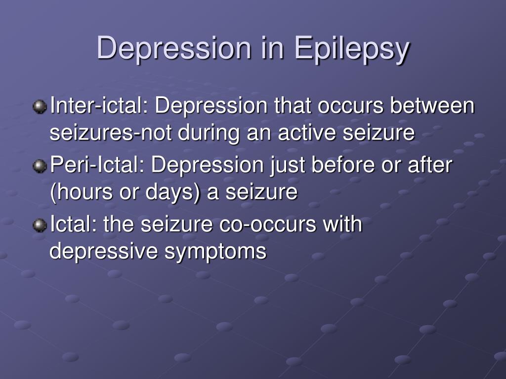 PPT - Depression and stress in epilepsy: Management strategies ...