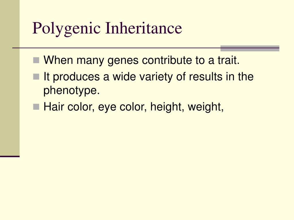 polygenic inheritance definition