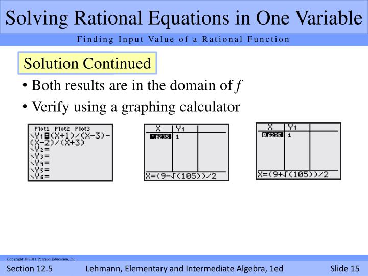 rational equation calculator rational equation calculator