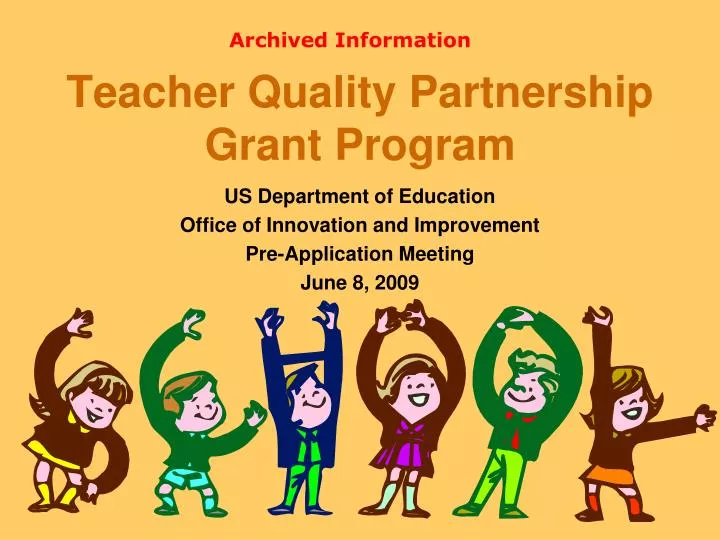 teacher quality partnership grant program n.