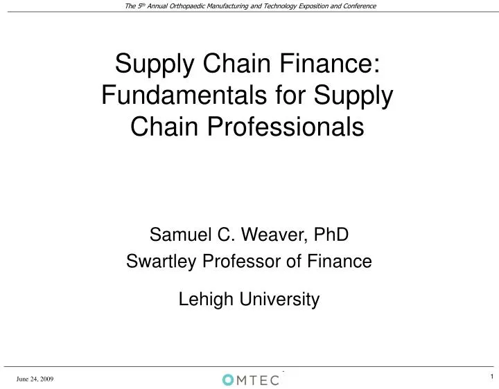 supply chain finance fundamentals for supply chain professionals n.