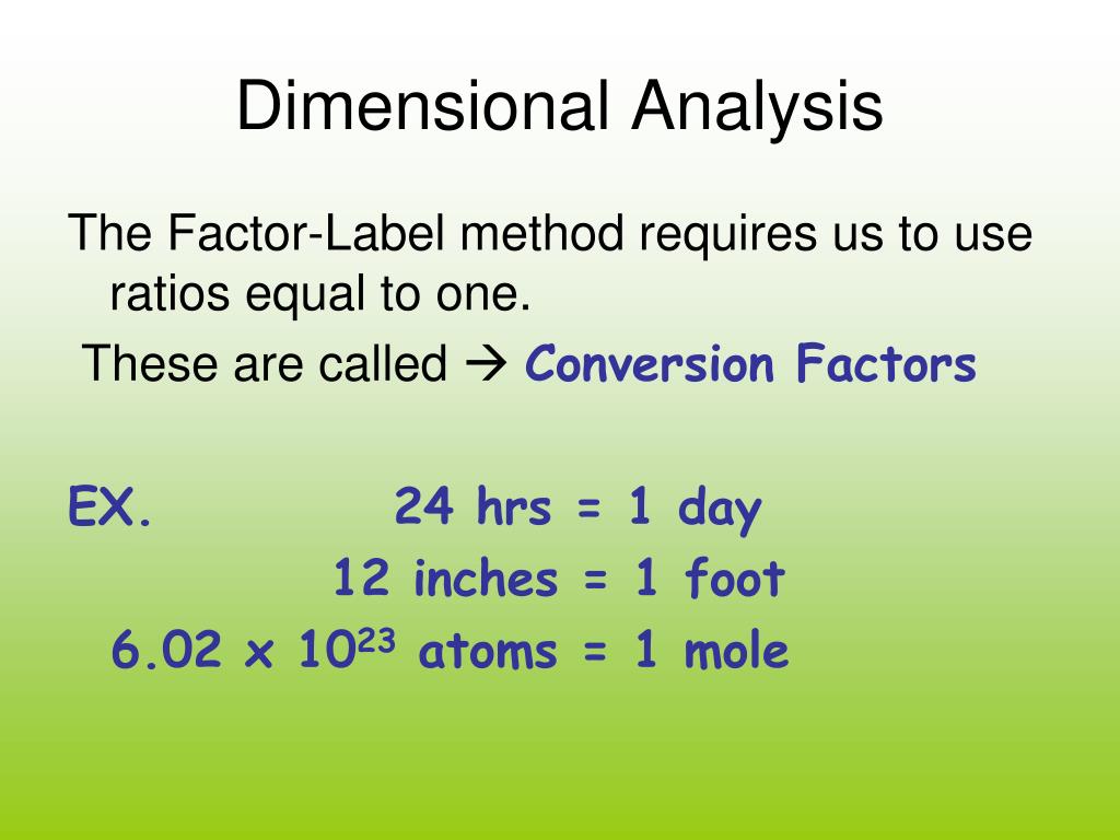 dimensional analysis exercising problem solving skills