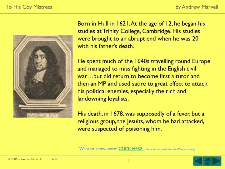 an analysis of philosophy in the poem to his coy mistress by andrew marvell Critical appreciation of marvel's to his coy mistress /the andrew marvell presents spiritual love in his in his essays a critical analysis of poem no. an analysis of philosophy in the poem to his coy mistress by andrew marvell Critical appreciation of marvel's to his coy mistress /the andrew marvell presents spiritual love in his in his essays a critical analysis of poem no.