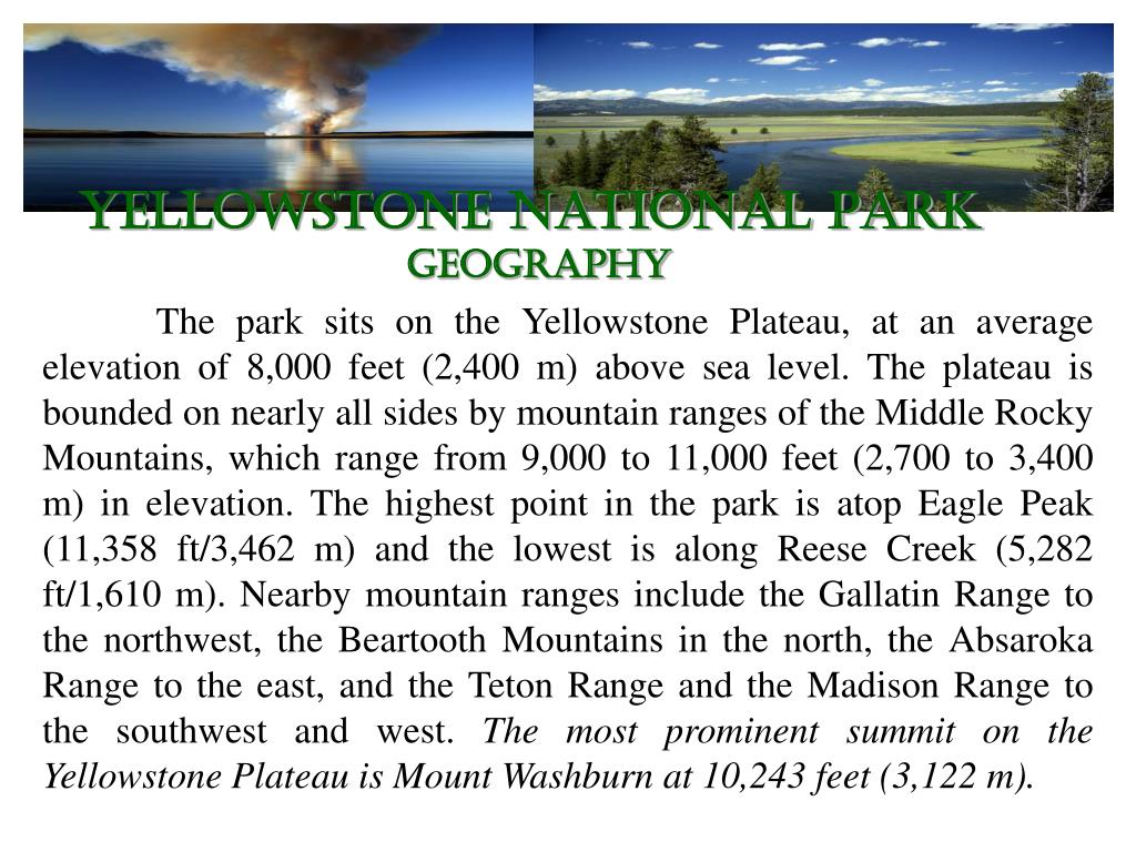 PPT  Yellowstone National Park PowerPoint Presentation, free download
