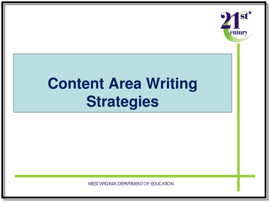 Ppt Content Area Writing Strategies Powerpoint Presentation Free Download Id 5908839