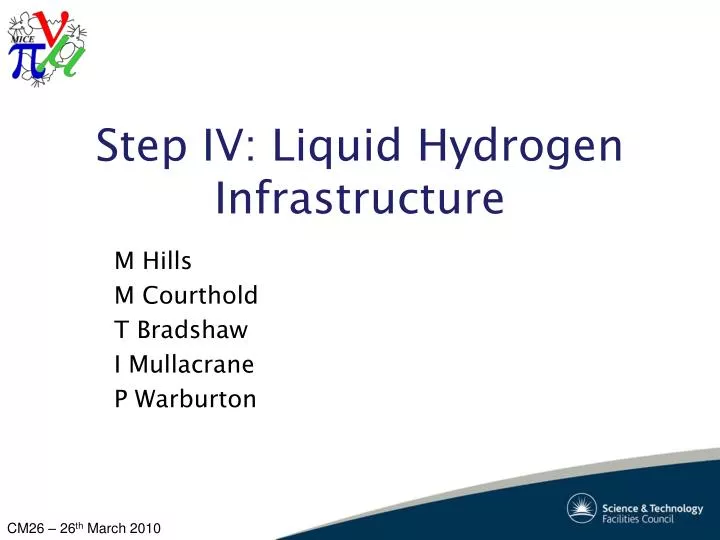 step iv liquid hydrogen infrastructure n.