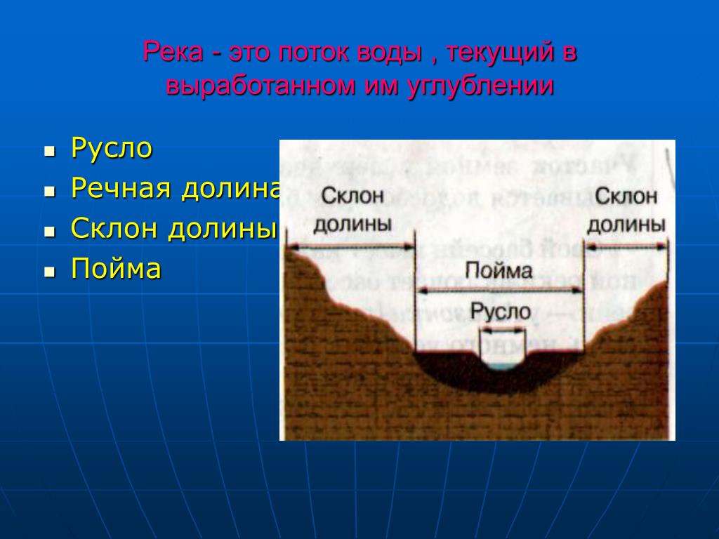 Пойма реки что это простыми словами. Русло реки. Русло Пойма Речная Долина. Строение Речной Долины. Русло реки Пойма Речная Долина.