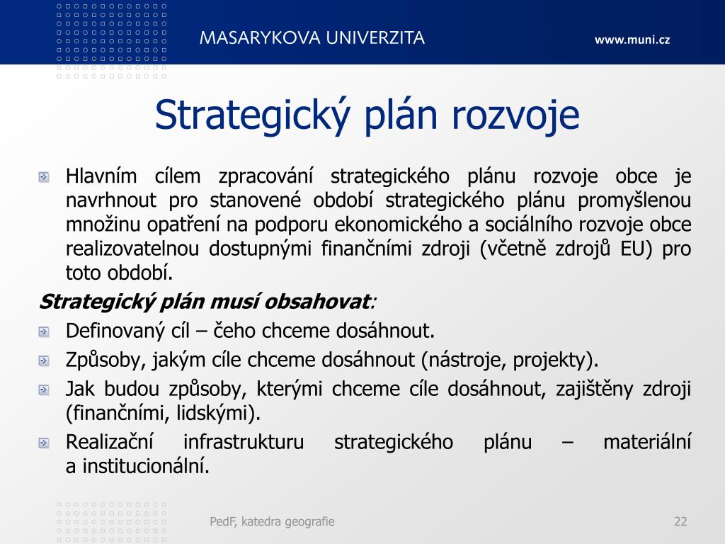 PPT - Strategické řízení a prostorové plánování PowerPoint Presentation -  ID:5912513