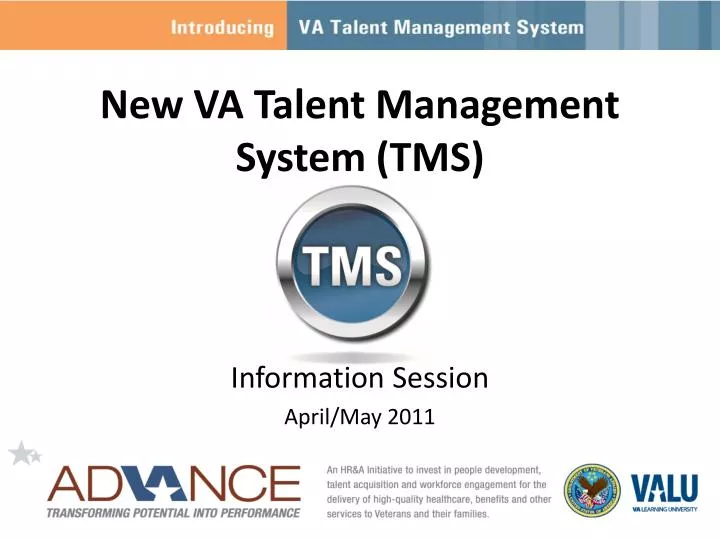 ppt new va talent management system tms powerpoint presentation talent management system