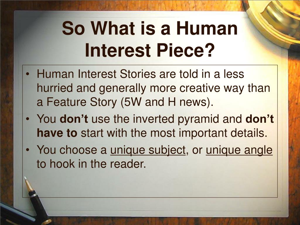 Ppt Human Interest Story Powerpoint Presentation Free Download Id
