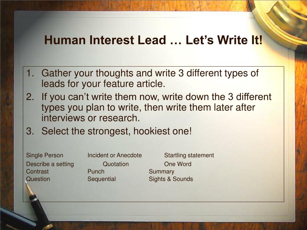 PPT - Human Interest Story PowerPoint Presentation, free download