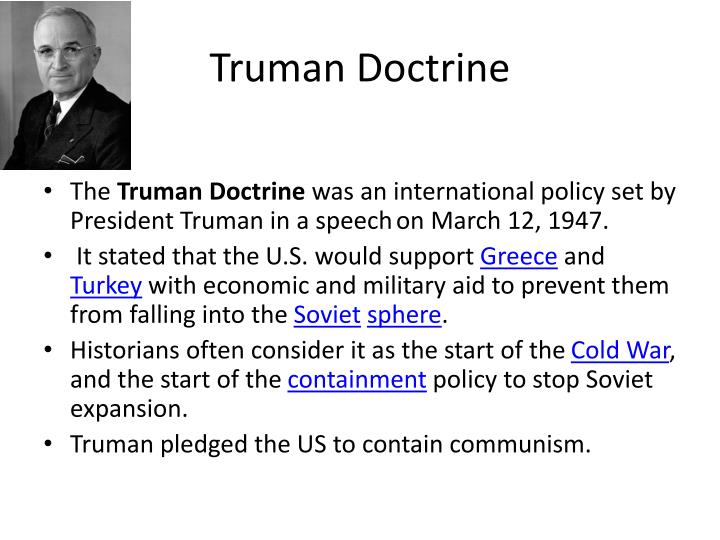 PPT - Truman Doctrine PowerPoint Presentation - ID:5914165