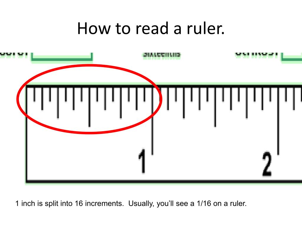 Where Is 1 3 16 On A Ruler