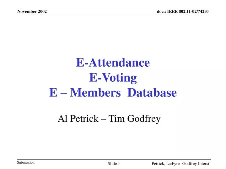 e attendance e voting e members database n.