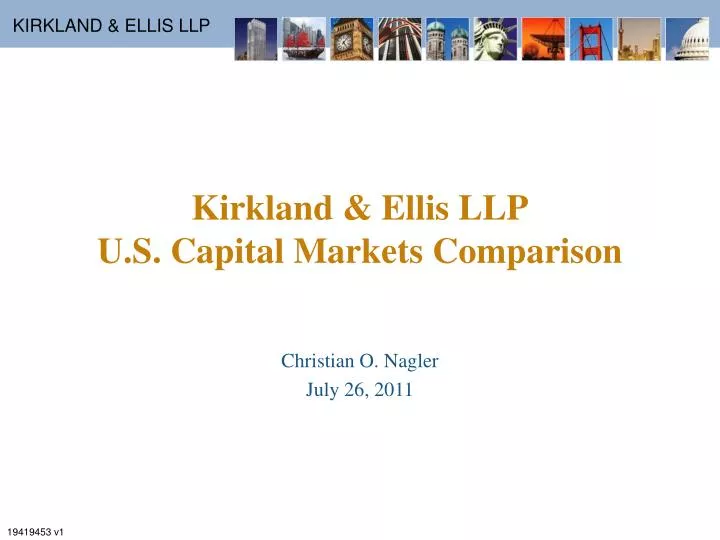 kirkland ellis llp u s capital markets comparison n.