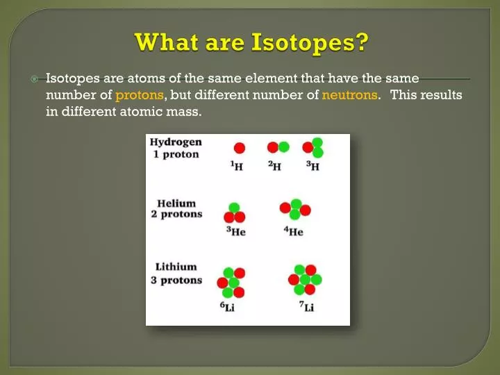 PPT - What are Isotopes? PowerPoint Presentation, free download ...