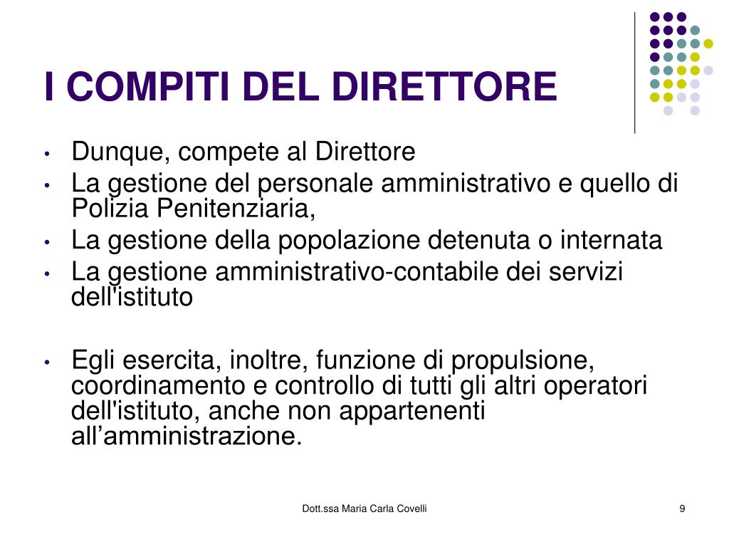 PPT - Organizzazione degli Istituti Penitenziari PowerPoint