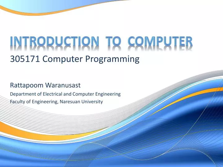 introduction to computer presentation