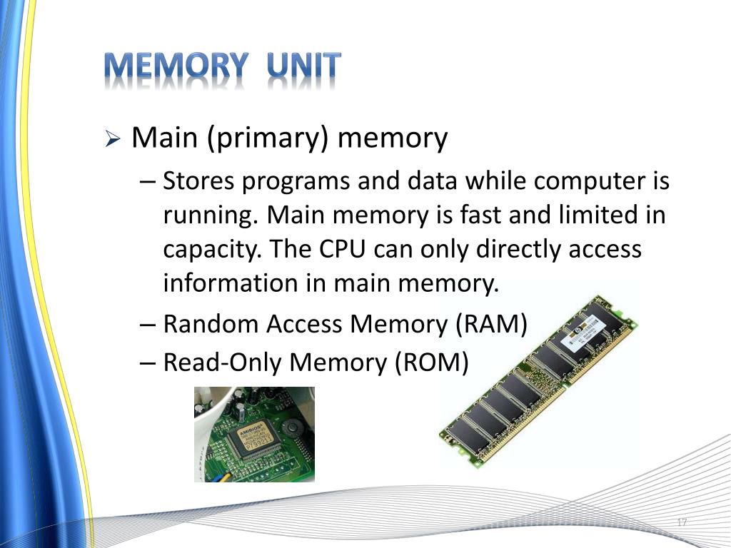 computer memory presentation