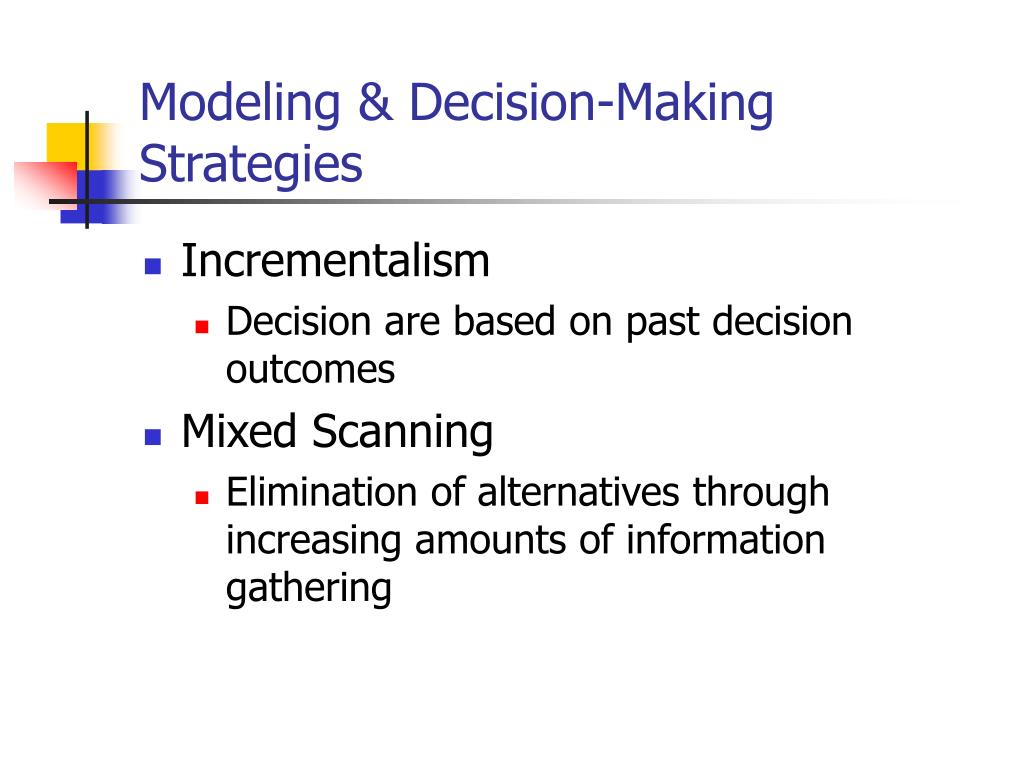 mixed scanning decision making model