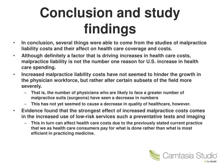 difference between findings and conclusion in research