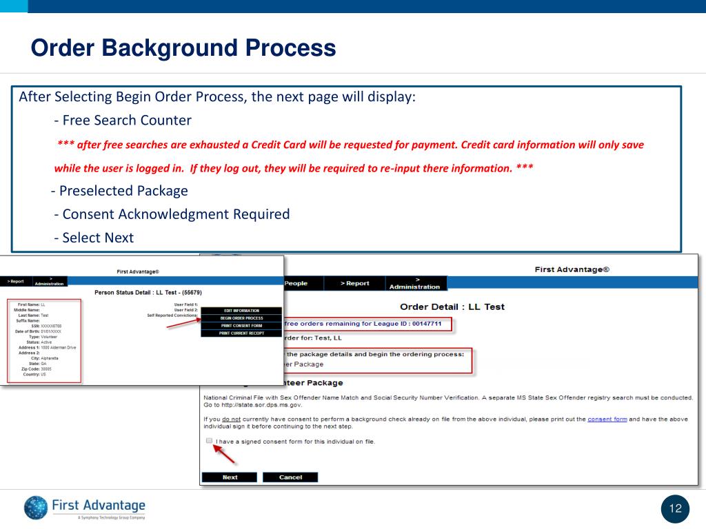 PPT Little League Background Checks By First Advantage PowerPoint