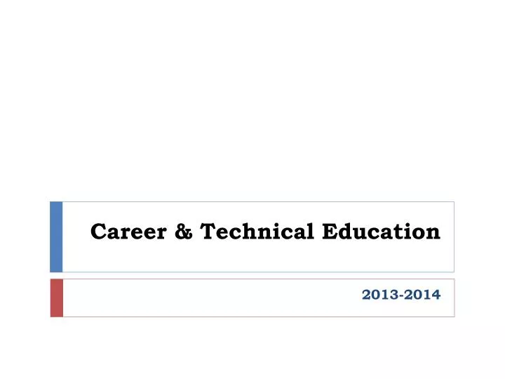 career technical education n.