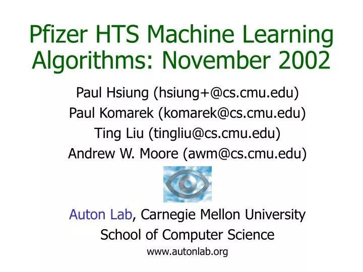 pfizer machine learning