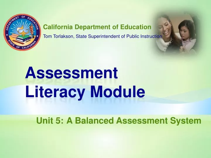 assessment literacy module n.