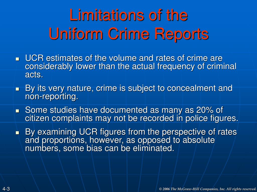 limitations of crime research
