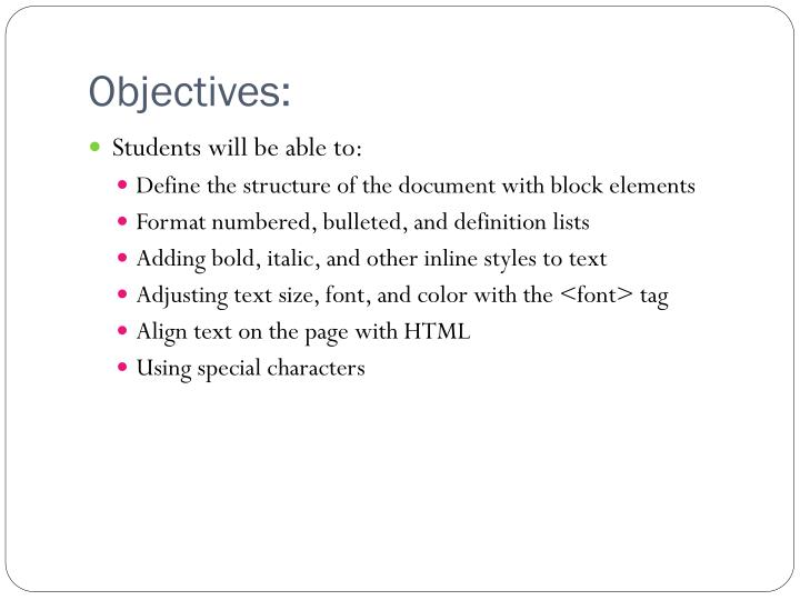 ppt formatting text with