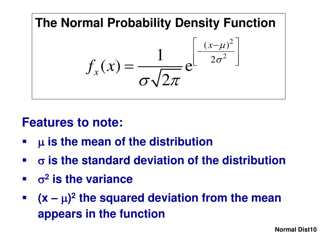 PPT Continuous Probability Distributions The Normal Distribution