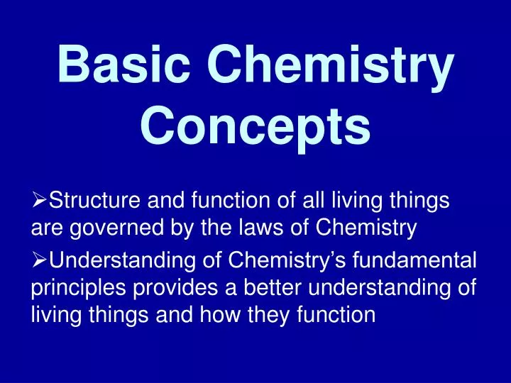 ppt presentation on some basic concepts of chemistry
