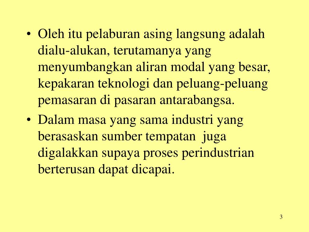 PPT - 4. Sektor Pembuatan (Perindustrian). PowerPoint ...