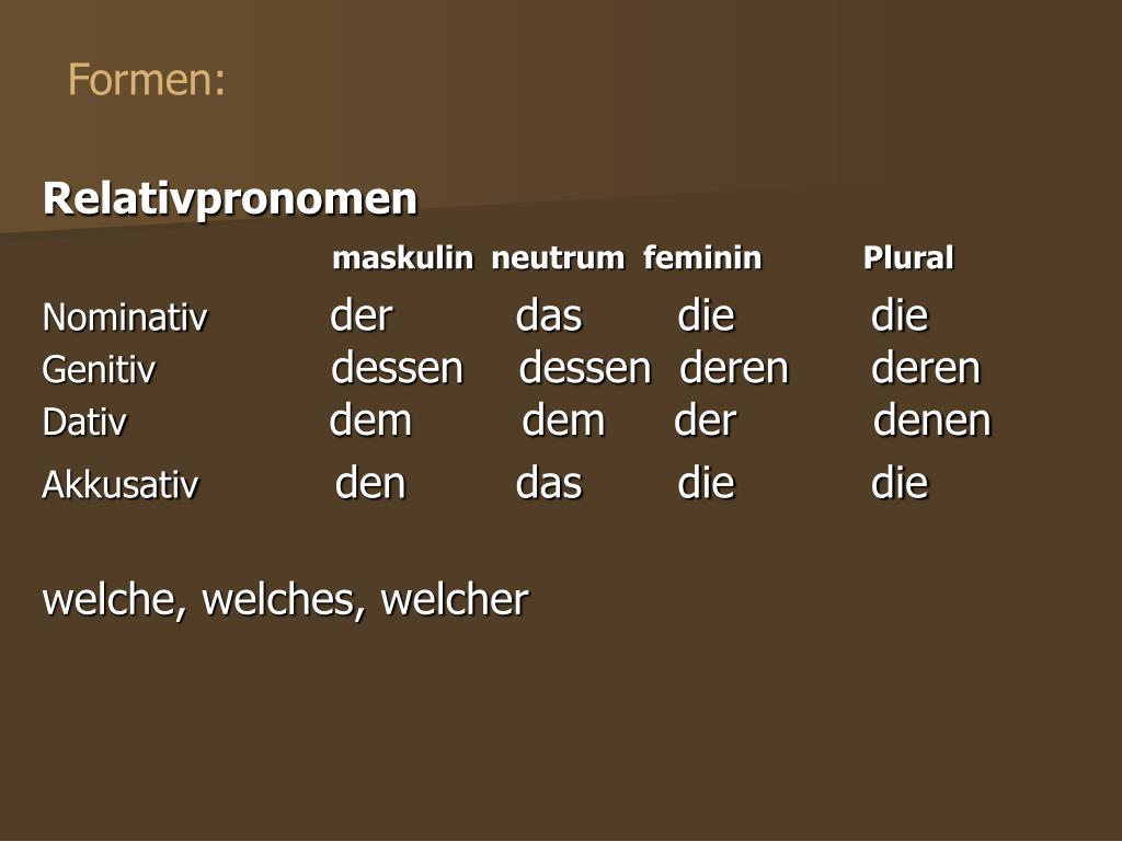 PPT - Relativsätze - Nebensätze PowerPoint Presentation, free download ...