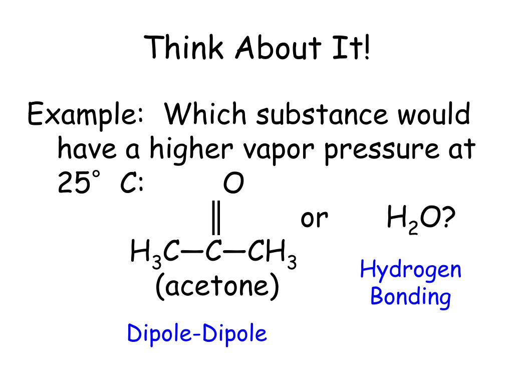 acetone boiling point under vacuum