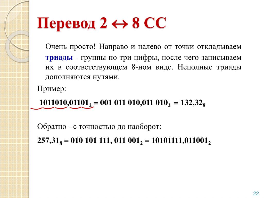 Как переводится 2 5. Как перевести из 8 в 2 СС. Из 2 в 8 СС. Перевести число из 2сс в 8сс. Как перевести из 8 СС В 2 СС.