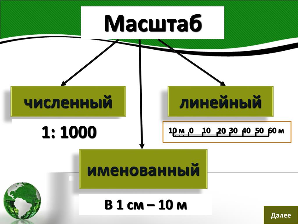 Виды линейных масштабов