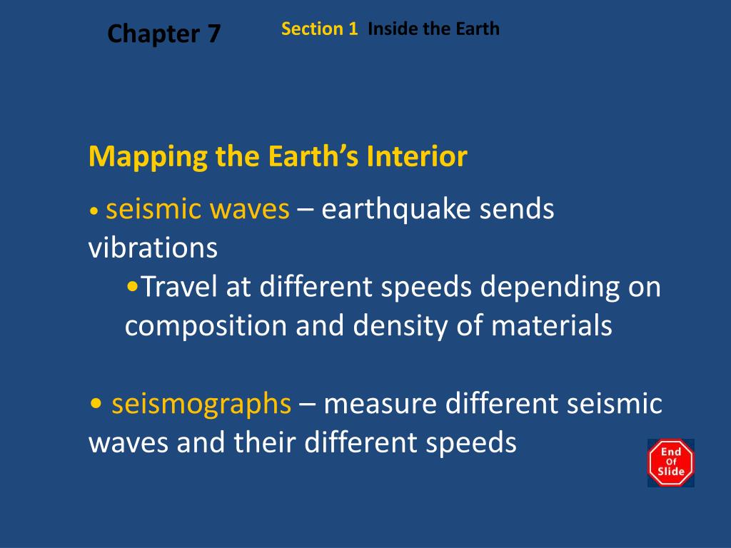 Ppt Section 1 Inside The Earth Powerpoint Presentation