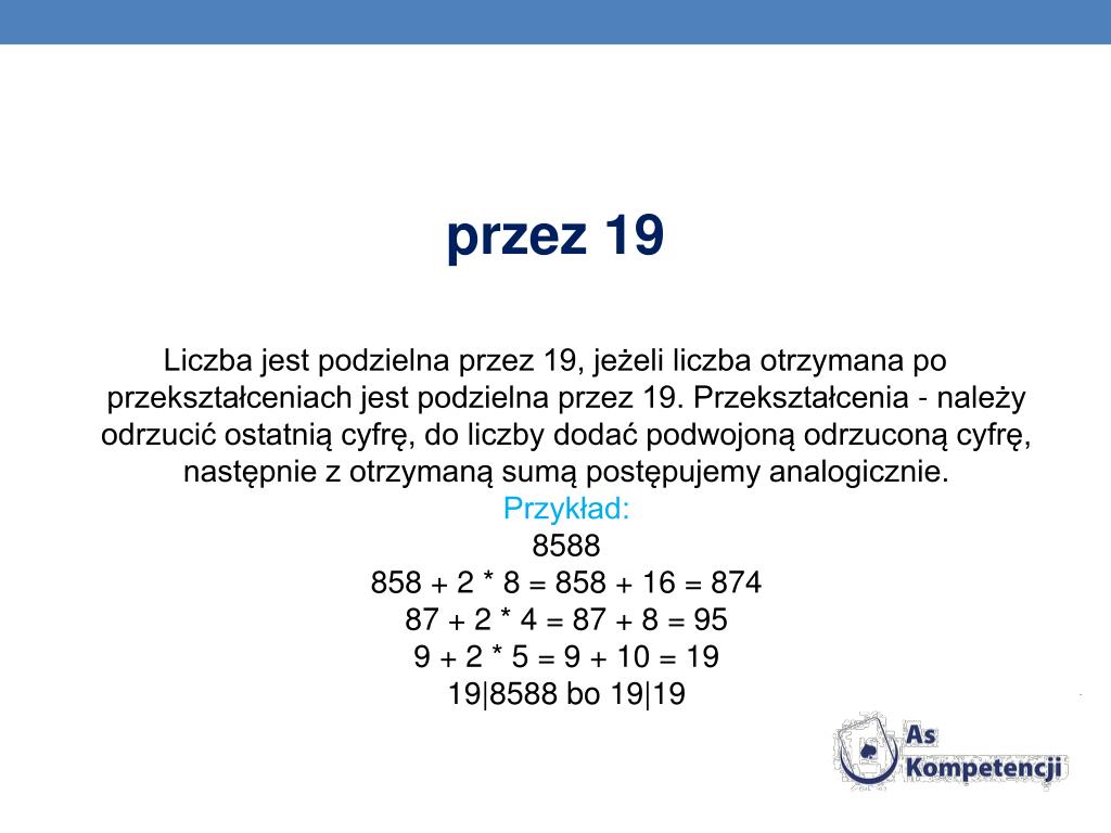 Kiedy Liczba Jest Podzielna Przez 25 PPT - DANE INFORMACYJNE PowerPoint Presentation, free download - ID:5926140