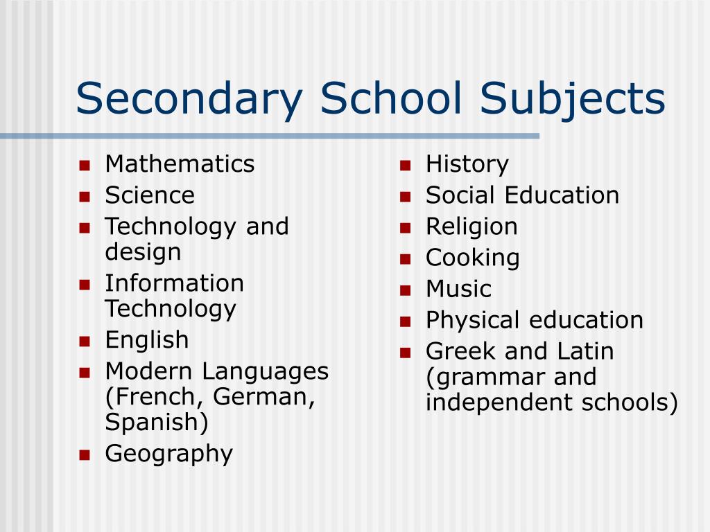 Kinds of subject