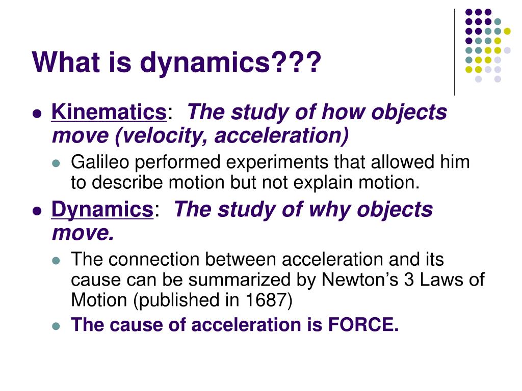 presentation on dynamics