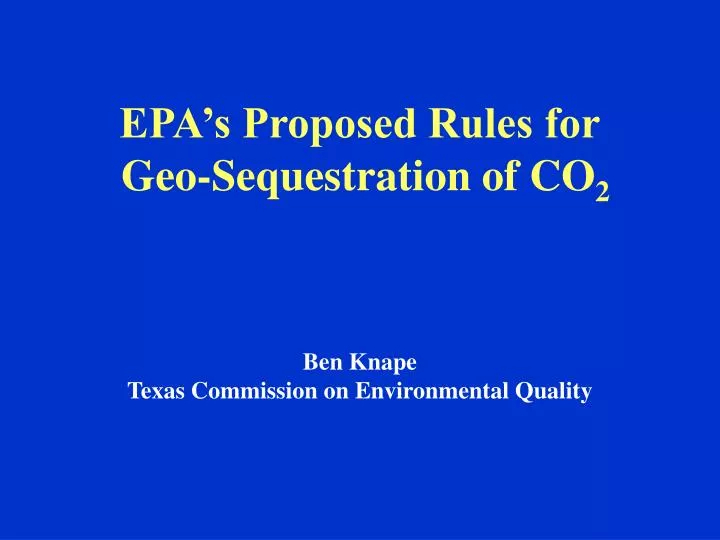 epa s proposed rules for geo sequestration of co 2 n.
