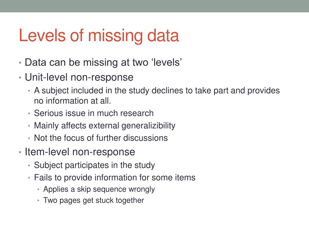 PPT - Missing Data in Epidemiology: Issues & Approaches PowerPoint Presentation - ID:5929182