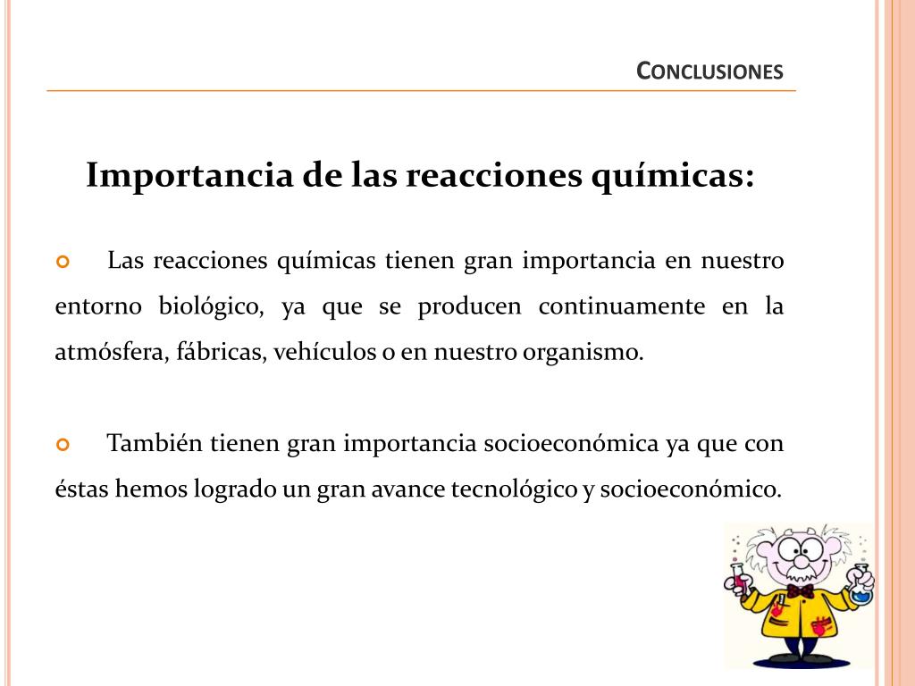 PPT Reacción química y tipos de reacciones químicas