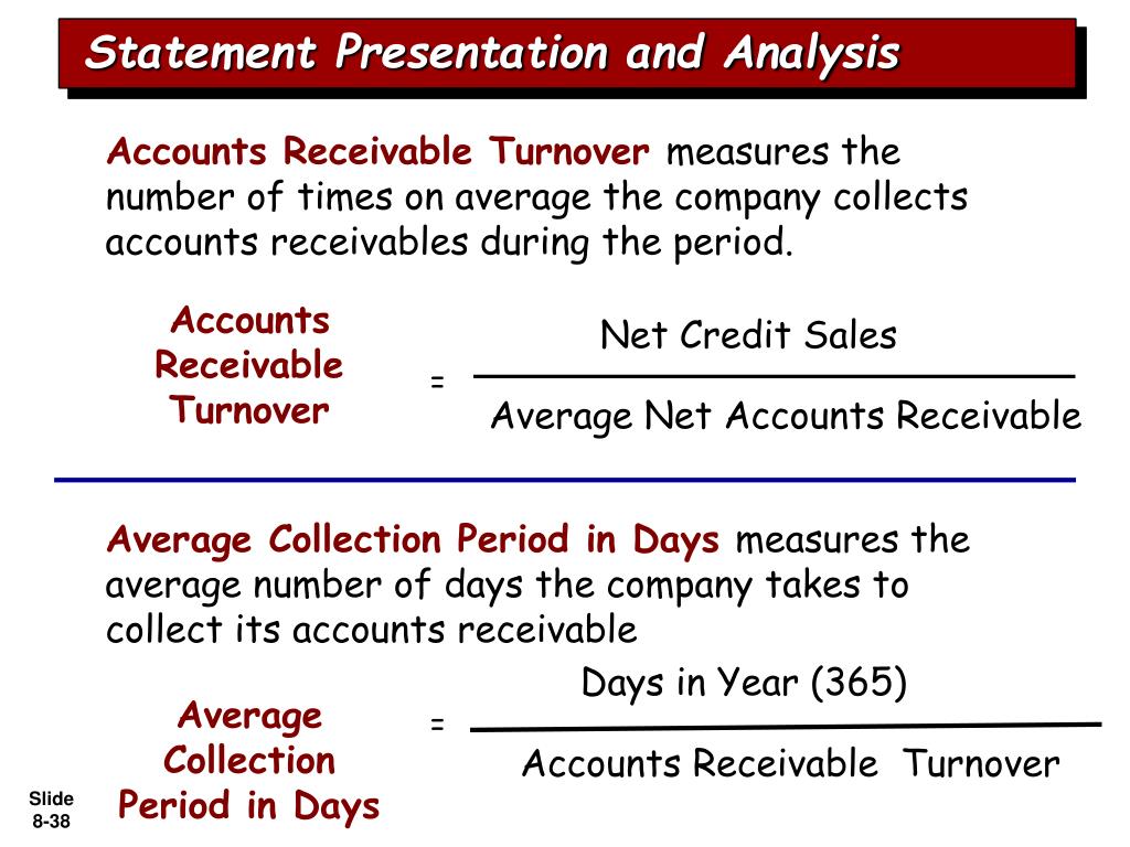 statement presentation and analysis of receivables